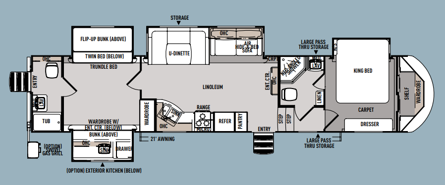 View 2014 Forest River Wildwood Heritage Glen Lite 356QBQ complete specs and manufacturer brochures