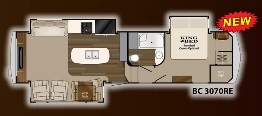 View 2014 Heartland Big Country Gold Edition 3070RE complete specs and manufacturer brochures
