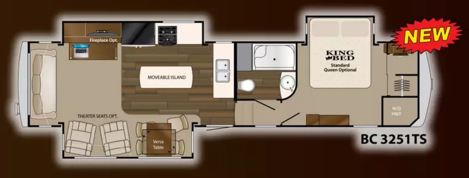 View 2014 Heartland Big Country Gold Edition 3251TS complete specs and manufacturer brochures