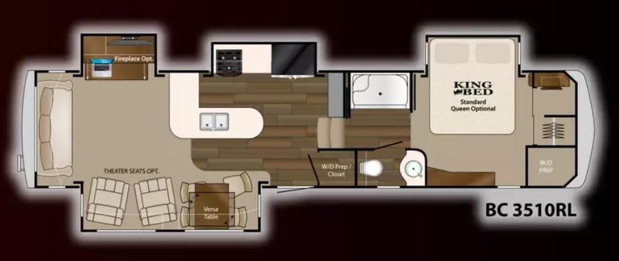 View 2014 Heartland Big Country Gold Edition 351ORL complete specs and manufacturer brochures