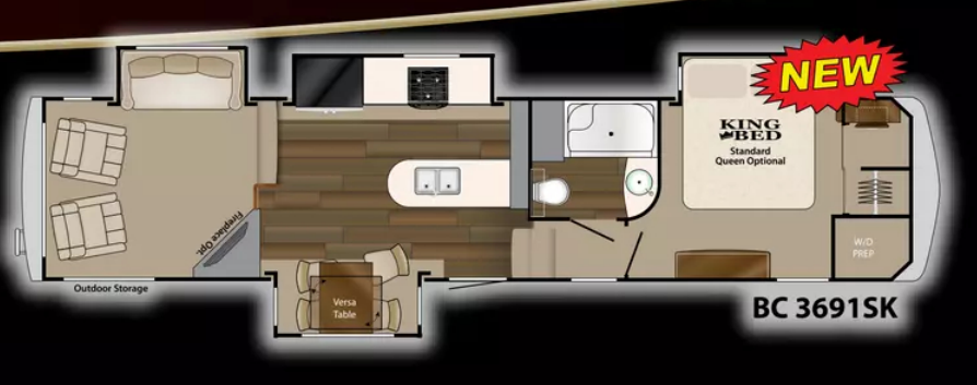 View 2014 Heartland Big Country Gold Edition 3691SK complete specs and manufacturer brochures