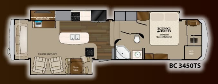 View 2014 Heartland Big Country Pearl Edition 3450TS complete specs and manufacturer brochures