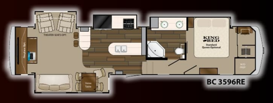 View 2014 Heartland Big Country Pearl Edition 3596RE complete specs and manufacturer brochures