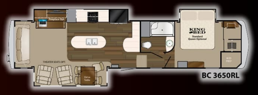 View 2014 Heartland Big Country Pearl Edition 3650RL complete specs and manufacturer brochures