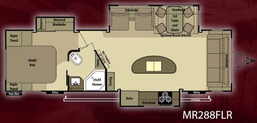 View 2014 Highland Ridge Mesa Ridge MR288FLR complete specs and manufacturer brochures