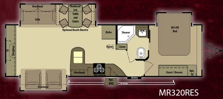 View 2014 Highland Ridge Mesa Ridge MR320RES complete specs and manufacturer brochures