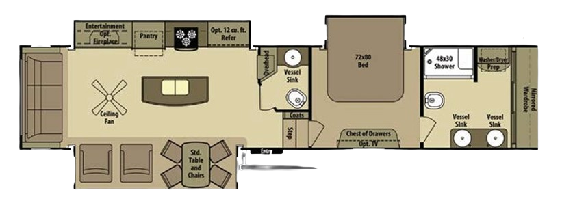 View 2014 Highland Ridge Open Range 397FBS complete specs and manufacturer brochures