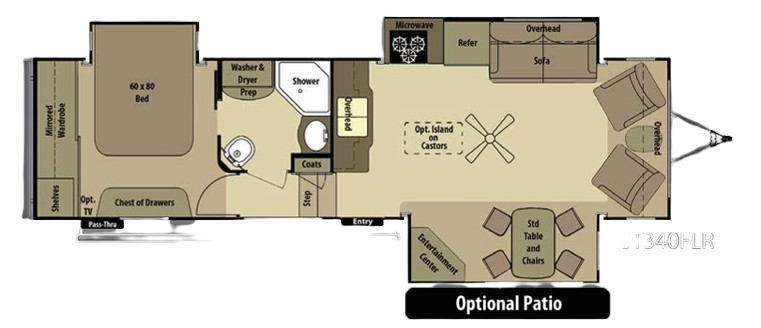 View 2014 Highland Ridge Open Range Journeyer JT340FLR complete specs and manufacturer brochures