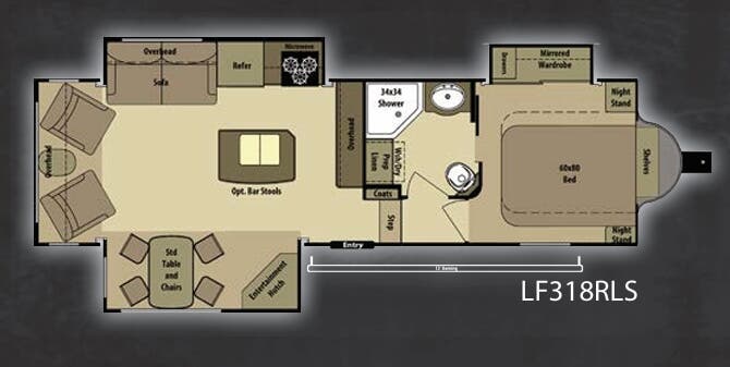 View 2014 Highland Ridge Open Range Light LF318RLS complete specs and manufacturer brochures