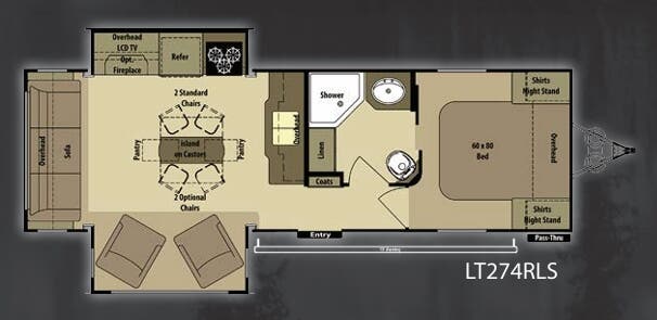View 2014 Highland Ridge Open Range Light LT274RLS complete specs and manufacturer brochures