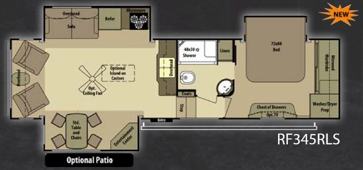 View 2014 Highland Ridge Open Range Roamer RF345RLS complete specs and manufacturer brochures