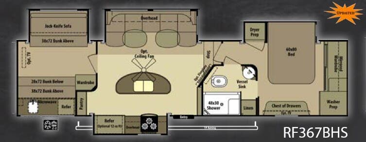View 2014 Highland Ridge Open Range Roamer RF367BHS complete specs and manufacturer brochures