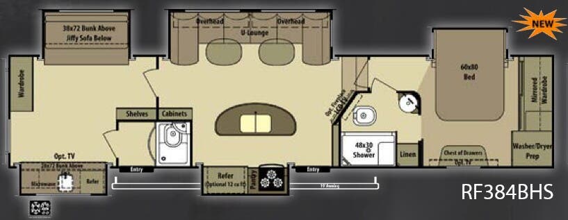 View 2014 Highland Ridge Open Range Roamer RF384BHS complete specs and manufacturer brochures