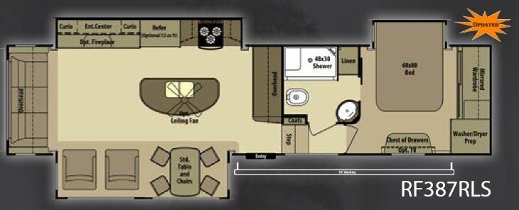 View 2014 Highland Ridge Open Range Roamer RF387RLS complete specs and manufacturer brochures