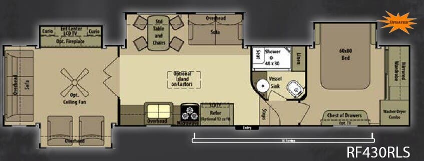View 2014 Highland Ridge Open Range Roamer RF430RLS complete specs and manufacturer brochures