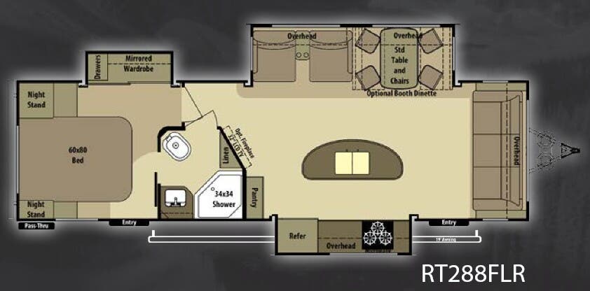 View 2014 Highland Ridge Open Range Roamer RT288FLR complete specs and manufacturer brochures