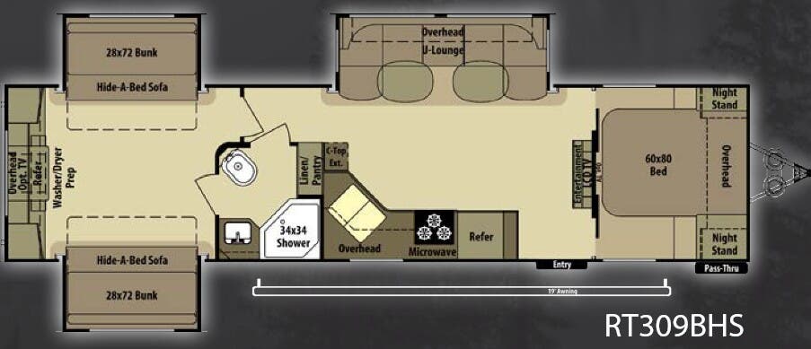 View 2014 Highland Ridge Open Range Roamer RT309BHS complete specs and manufacturer brochures