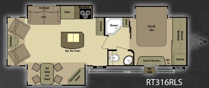 View 2014 Highland Ridge Open Range Roamer RT316RLS complete specs and manufacturer brochures