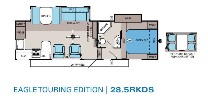 View 2014 Jayco Eagle Touring Edition 28.5RKDS complete specs and manufacturer brochures