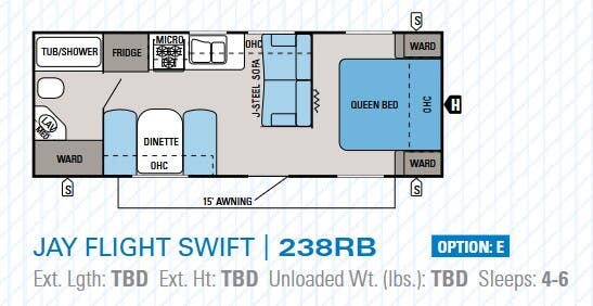 View 2014 Jayco Jay Flight Swift 238RB complete specs and manufacturer brochures