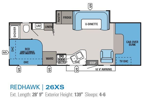 View 2014 Jayco Redhawk 26XS complete specs and manufacturer brochures