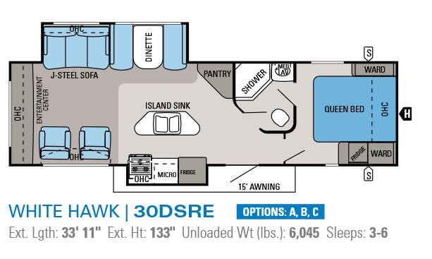 View 2014 Jayco White Hawk Summit 30DSRE complete specs and manufacturer brochures