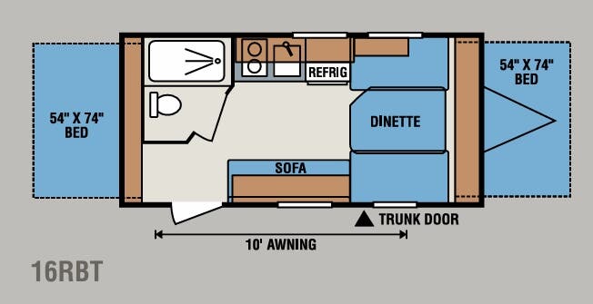 View 2014 K-Z Sportsmen Classic 16RBT complete specs and manufacturer brochures