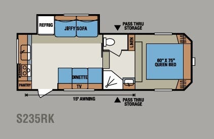 View 2014 K-Z Sportsmen S235RK complete specs and manufacturer brochures