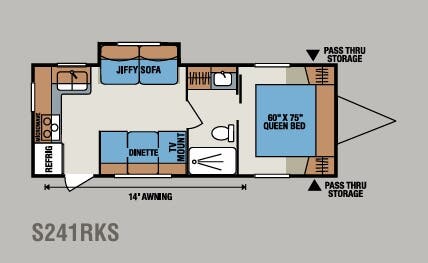 View 2014 K-Z Sportsmen S241RKS complete specs and manufacturer brochures