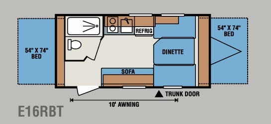 View 2014 K-Z Spree Escape E16RBT complete specs and manufacturer brochures
