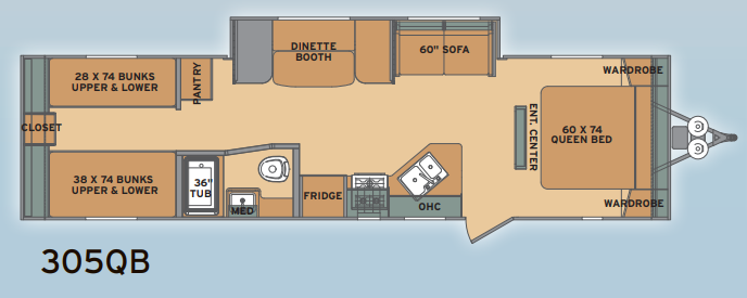 View 2014 Shasta Flyte 305QB complete specs and manufacturer brochures