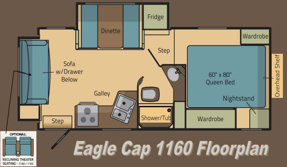 View 2015 Adventurer Eagle Cap 1160 complete specs and manufacturer brochures