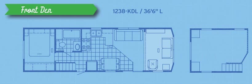 View 2015 Canterbury RV Parkvue 1238-KDL complete specs and manufacturer brochures