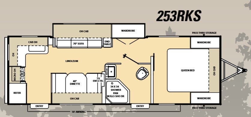 View 2015 Coachmen Catalina 253RKS complete specs and manufacturer brochures