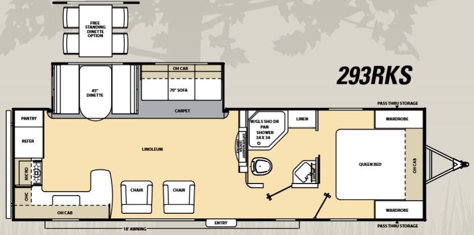 View 2015 Coachmen Catalina 293RKS complete specs and manufacturer brochures