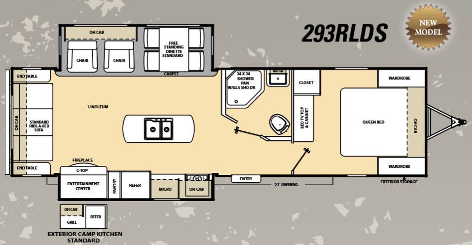 View 2015 Coachmen Catalina 293RLDS complete specs and manufacturer brochures
