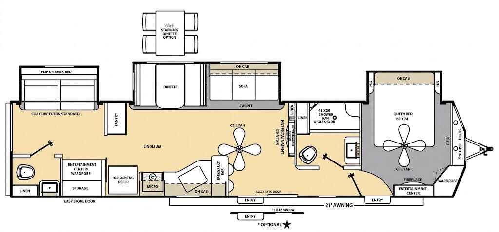 View 2015 Coachmen Catalina Destination 40TSHB complete specs and manufacturer brochures