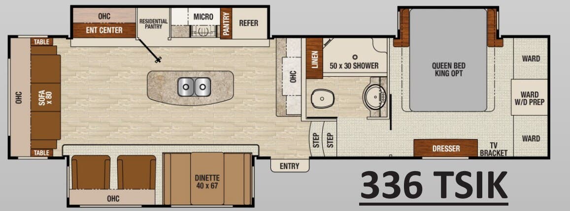 View 2015 Coachmen Chaparral 336 TSIK complete specs and manufacturer brochures