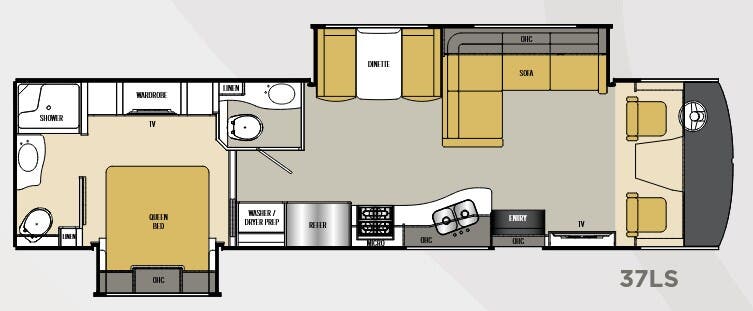 View 2015 Coachmen Encounter 37LS complete specs and manufacturer brochures