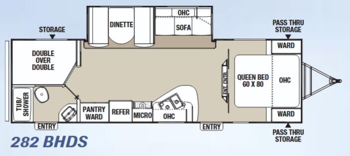 View 2015 Coachmen Freedom Express Liberty Edition 282 BHDS complete specs and manufacturer brochures