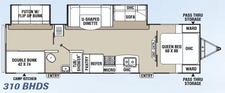 View 2015 Coachmen Freedom Express Liberty Edition 310 BHDS complete specs and manufacturer brochures