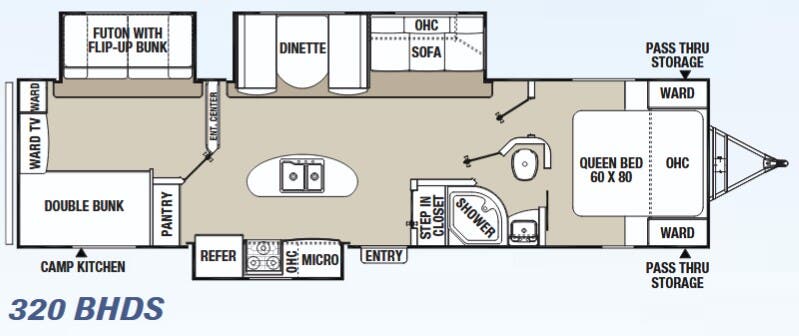 View 2015 Coachmen Freedom Express Liberty Edition 320 BHDS complete specs and manufacturer brochures