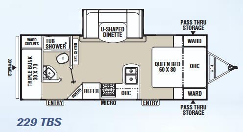 View 2015 Coachmen Freedom Express Ultra Lite 229 TBS complete specs and manufacturer brochures