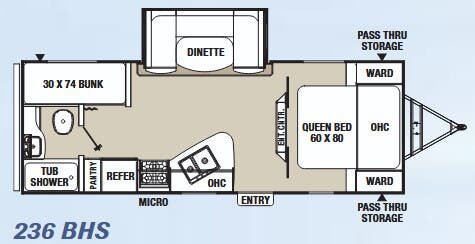 View 2015 Coachmen Freedom Express Ultra Lite 236 BHS complete specs and manufacturer brochures