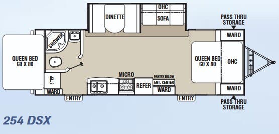 View 2015 Coachmen Freedom Express Ultra Lite 254 DSX complete specs and manufacturer brochures