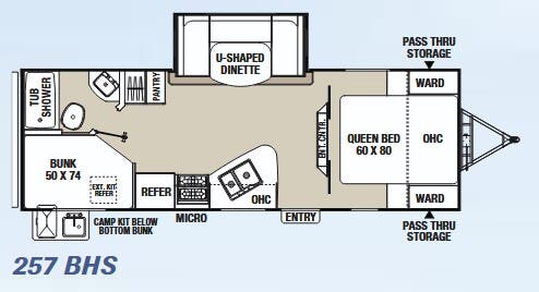View 2015 Coachmen Freedom Express Ultra Lite 257 BHS complete specs and manufacturer brochures