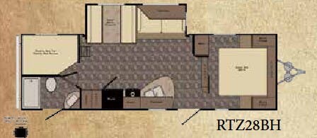 View 2015 CrossRoads Rezerve RTZ28BH complete specs and manufacturer brochures