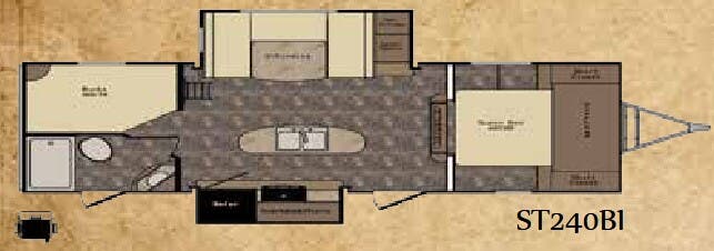 View 2015 CrossRoads Sunset Trail Super Lite ST240BI complete specs and manufacturer brochures