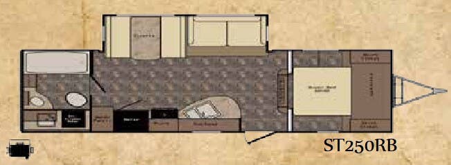 View 2015 CrossRoads Sunset Trail Super Lite ST250RB complete specs and manufacturer brochures