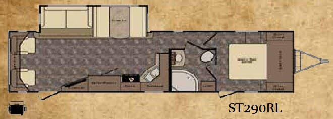 View 2015 CrossRoads Sunset Trail Super Lite ST290RL complete specs and manufacturer brochures